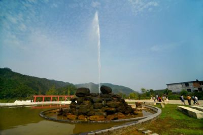 大河滩喷泉